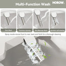 HOROW T0338W Elongated One Piece Toilet With Bidet Toilet Seat Model BT0338W