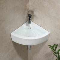 HOROW Wall Mounted Sink Bathroom Basin With Overflow Model HWTP-C3232W