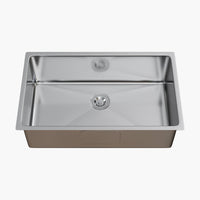 HOROW Stainless Steel Undermount Sink 32 Inch Kitchen Farm Sink Model HR-MS3219D