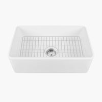 HOROW Fireclay Farmhouse Sink With Deep Single Bowl Model HR-S2418W