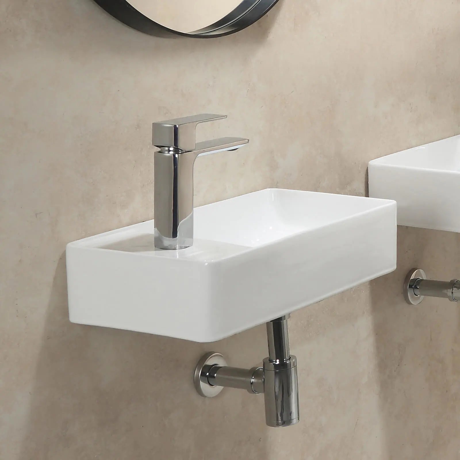 HOROW Rectangular Bathroom Sink Model HWTP-S4625WL