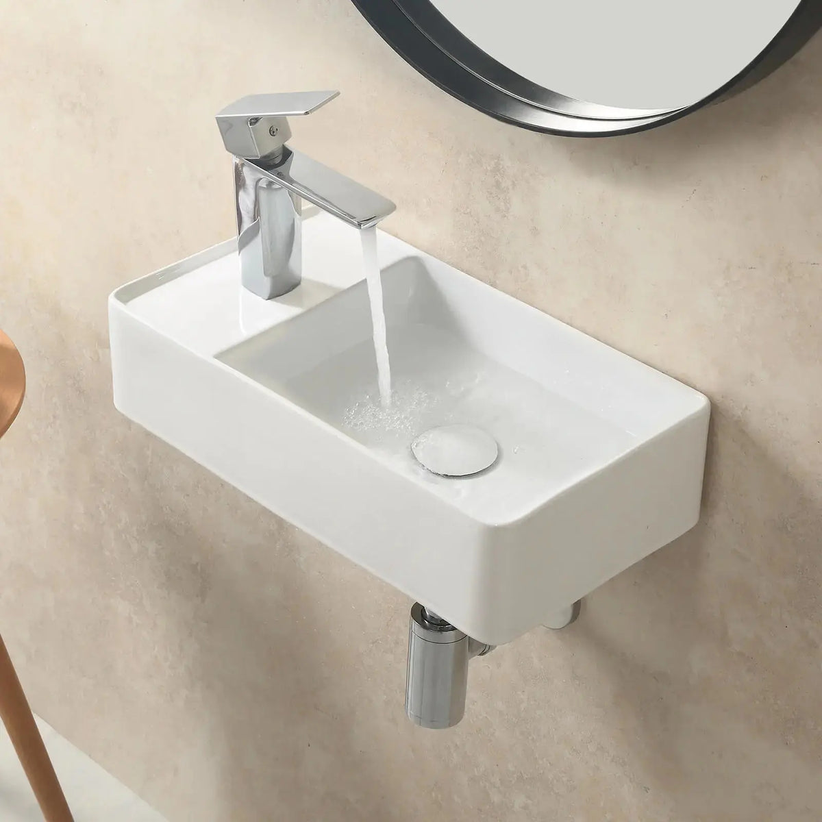 HOROW Rectangular Bathroom Sink Model HWTP-S4625WL HOROW