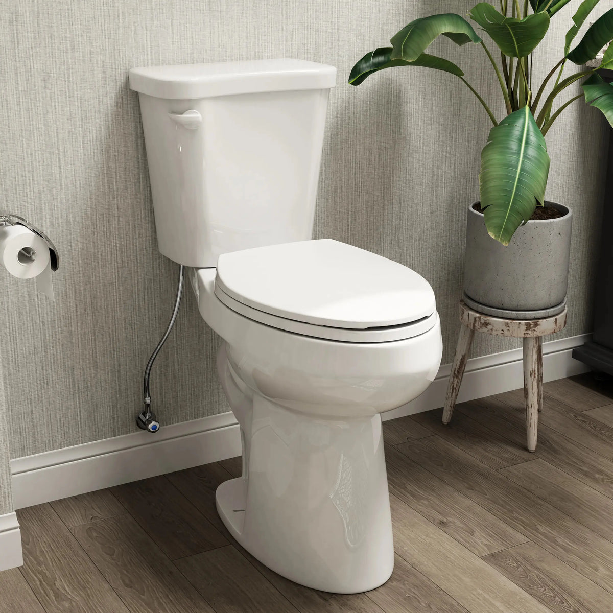 Elongated 2 Piece Toilet with Single Flush and ADA Model HWTT - E03S HOROW