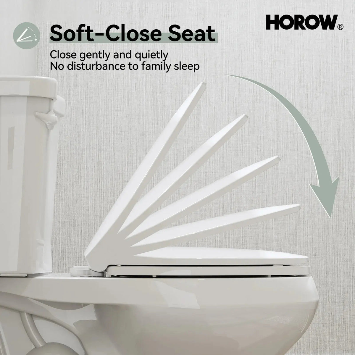 Elongated 2 Piece Toilet with Single Flush and ADA Model HWTT - E03S HOROW