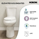 Elongated 2 Piece Toilet with Single Flush and ADA Model HWTT - E03S