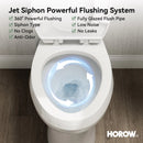 Elongated 2 Piece Toilet with Single Flush and ADA Model HWTT - E03S