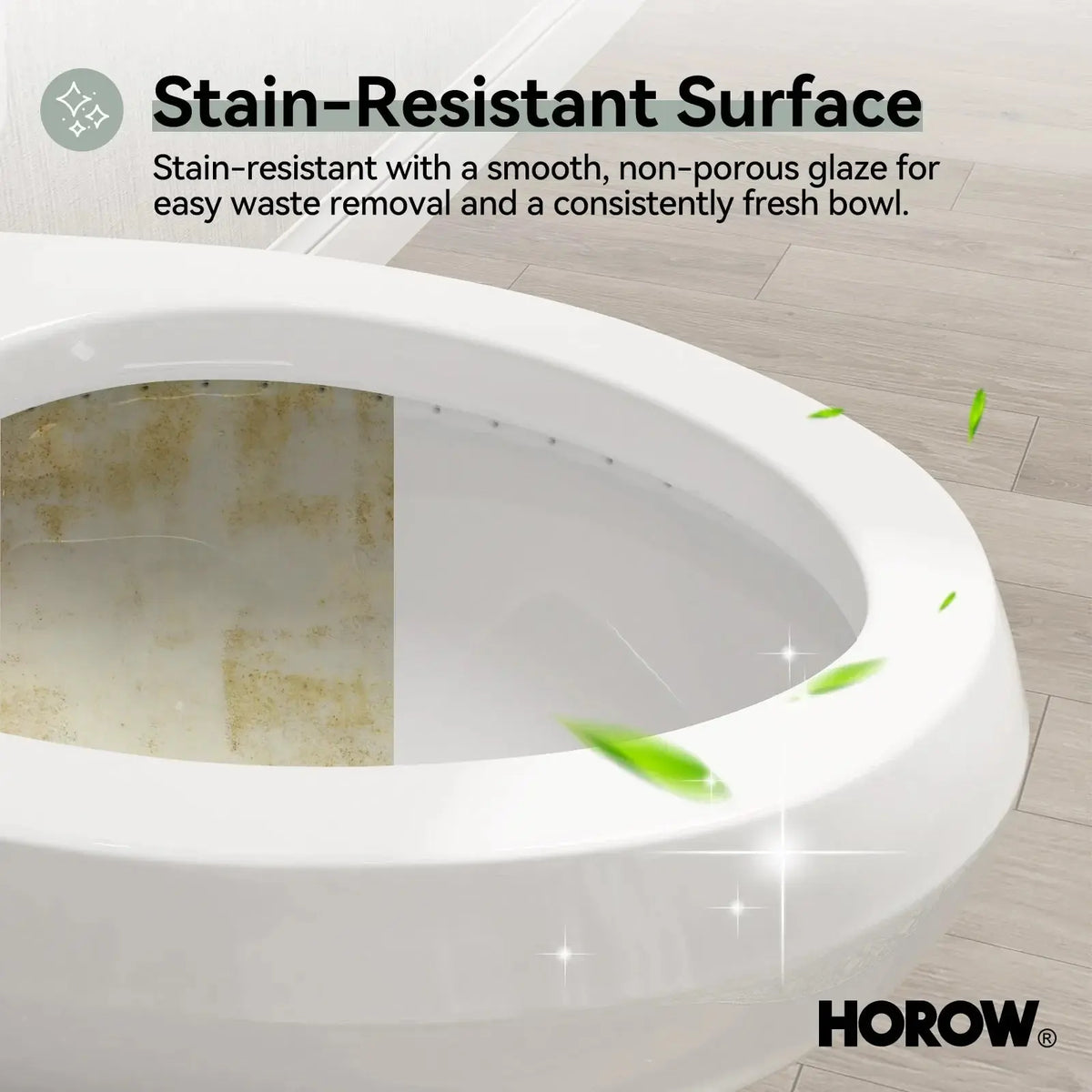 Elongated 2 Piece Toilet with Single Flush and ADA Model HWTT - E03S HOROW