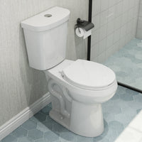 Double Flush Two Piece Toilet with Round Bowl and ADA Model HWTT - R03D