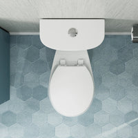 Double Flush Two Piece Toilet with Round Bowl and ADA Model HWTT - R03D
