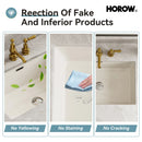 Biscuit Color Bathroom Sink with Flush Mount Model HWTP-S6039D-BC