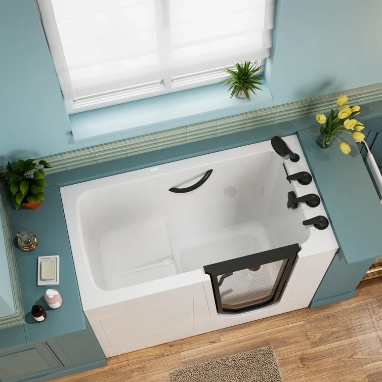HOROW Walk in Tub and Shower Combo Sit Down Bathtub Model M-329R