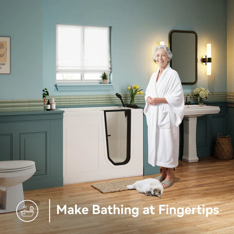 HOROW Walk in Tub and Shower Combo Sit Down Bathtub Model M-329R