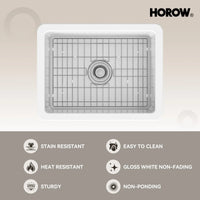 24 Inch Kitchen Sink with Dual Mount and Stain Resistant Model S2419W