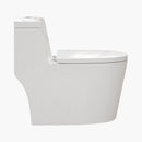 HOROW Compact Elongated Toilet One Piece Dual Flush 1.1 OR 1.6 GPF Toilet Model T0280W