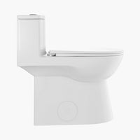HOROW Best Dual Flush Toilet Modern Elongated Raised Toilet Seat Model T0334W