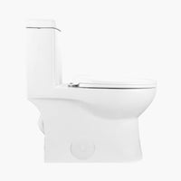HOROW 12 Inch Rough In Toilet Dual Flush Elongated One Piece Toilet Model T0337W