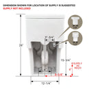 Matte White Toilet with ADA Compliant for 12 Inch Rough In Model T0338WM