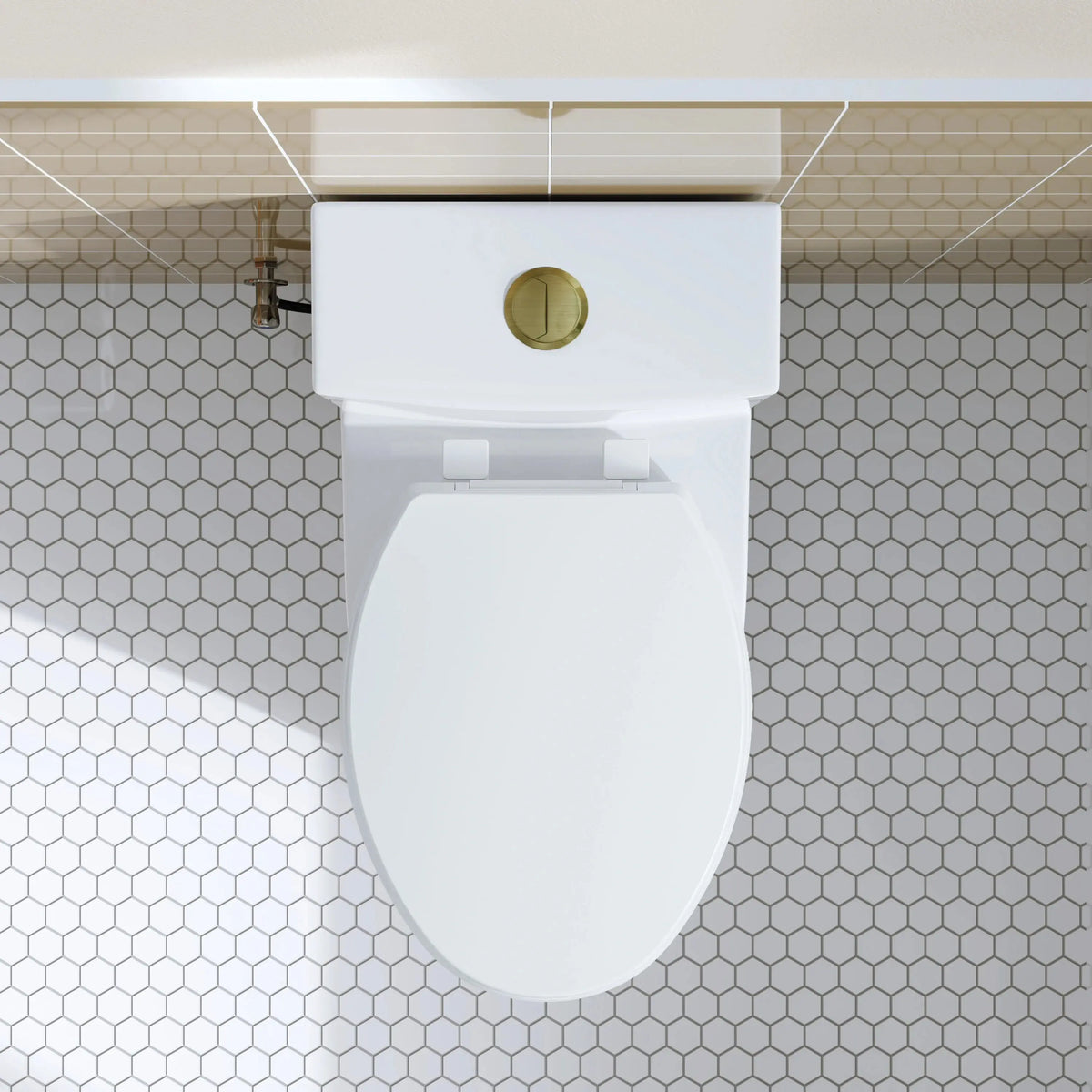 HOROW Elongated Dual Flush One Piece Toilet ADA Floor Mounted Toilet Model T0338W-G HOROW
