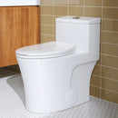 HOROW T0338W Elongated One Piece Toilet ADA Toilet Height 17.3 Inch