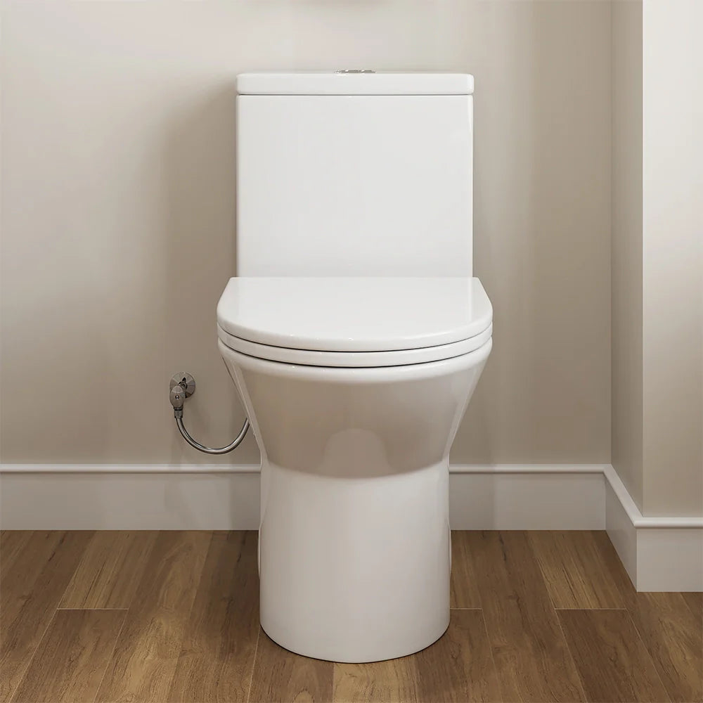 One piece toilets