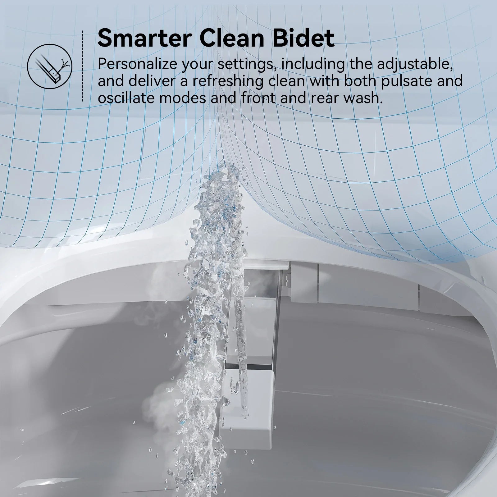 HOROW Smart Toilet Built-in Tank and Electric Booster Pump Model T03Pro