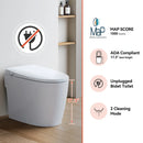 Bidet Toilet with Non electric Seat for 12 Inch Rough in Model T30