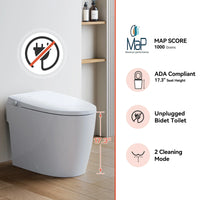 Bidet Toilet with Non electric Seat for 12 Inch Rough in Model T30
