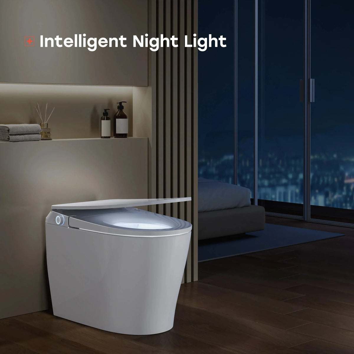 Smart Toilet with All Cover Lid and Power Outage Flush Model T32 HOROW