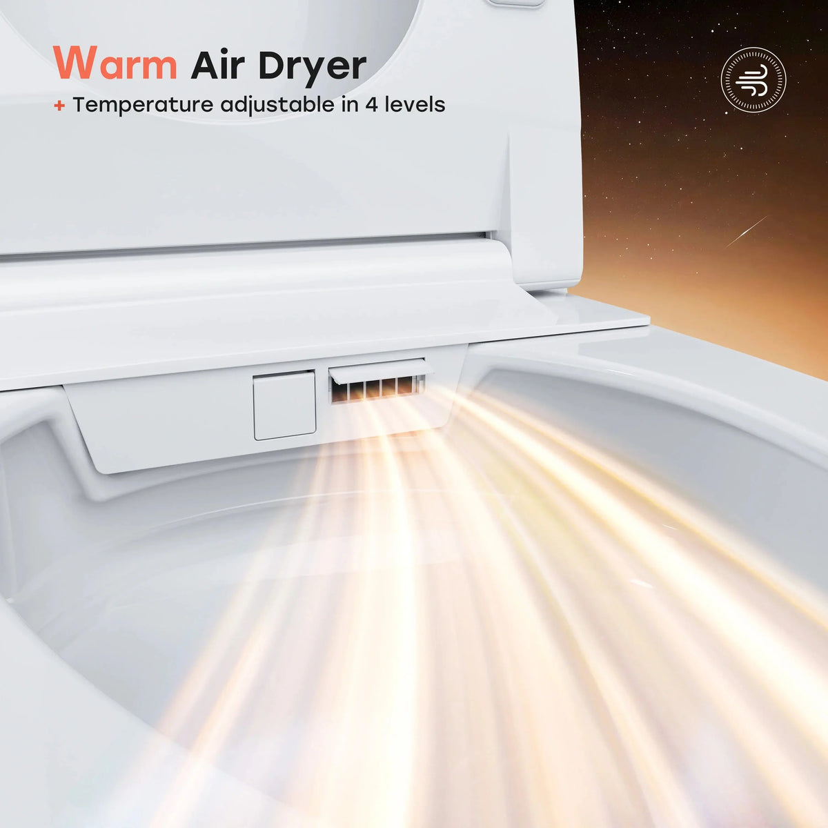 Best Smart Toilet with Built in Bidet and ADA Compliant Model T33 HOROW