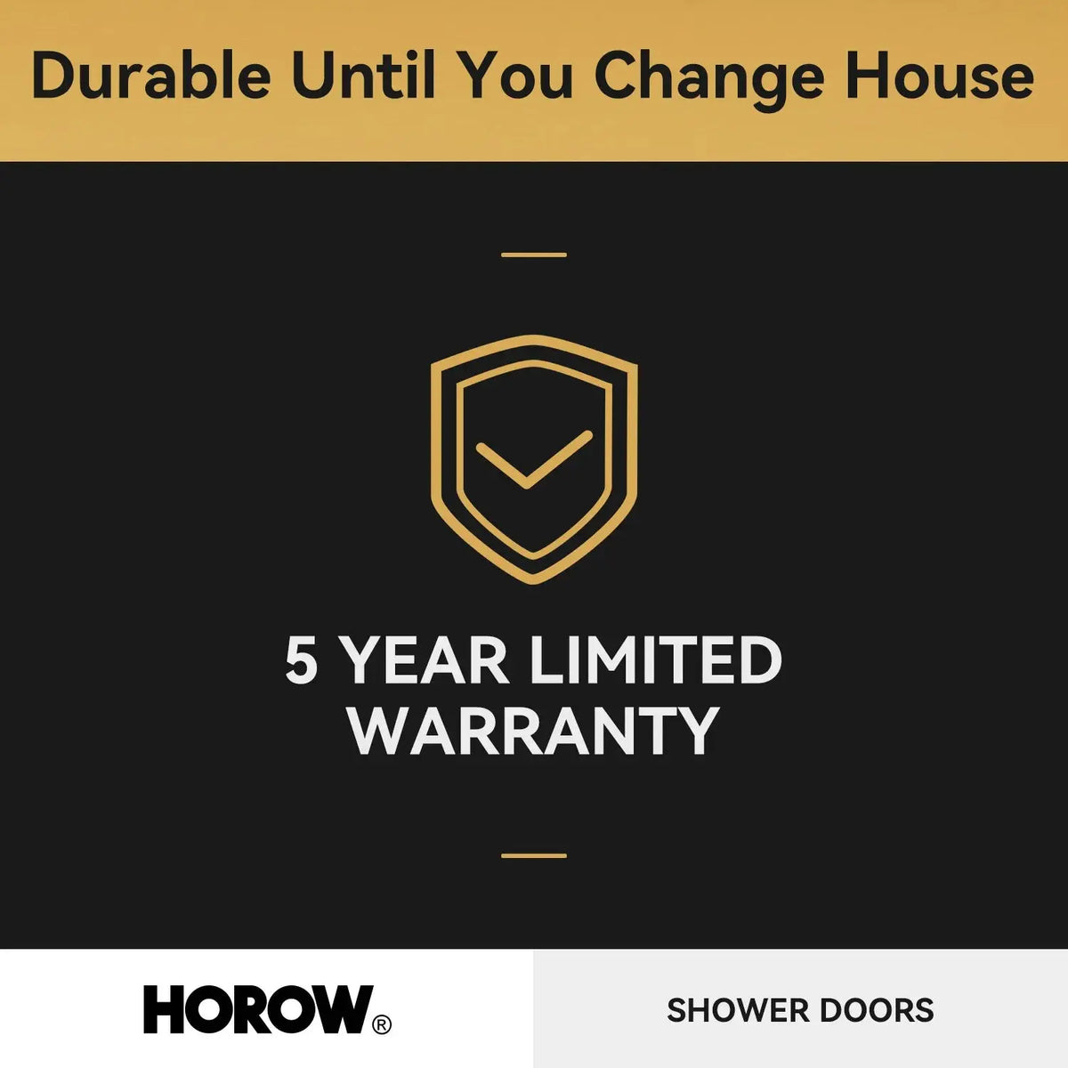 Brushed Nickel Shower Door with Sliding Frameless Model TE6076-BN HOROW