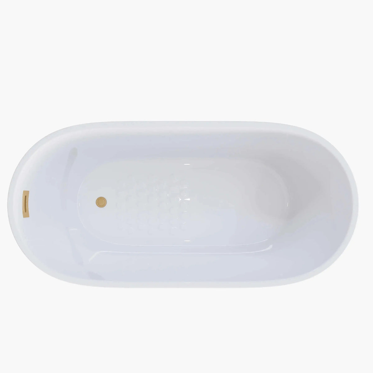 HOROW 59 Inch Acrylic Free Standing Bathtub Deep Soaking Bathtub Model TU59-SG HOROW