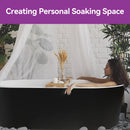 Matte Black Bathtub with Acrylic and Side Drain Model TU59B