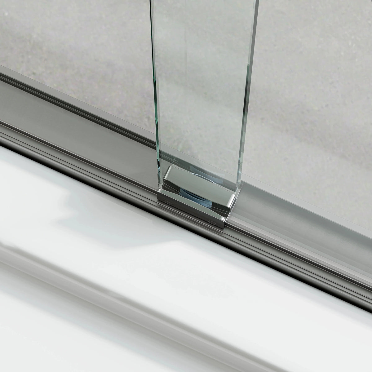 60 Inch Double Sliding Shower Door with Thick Aluminum Frame Model BE6072-BN HOROW