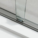 60 Inch Double Sliding Shower Door with Thick Aluminum Frame Model BE6072-BN