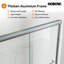 60 Inch Double Sliding Shower Door with Thick Aluminum Frame Model BE6072-BN