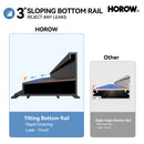 Matte Black Double Sliding Shower Door with Semi-Frameless Model BE6072-MB