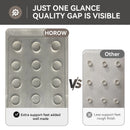 HOROW Acrylic Shower Base with Wider Threshold and Chrome Left Drain model BS6030-CH-L