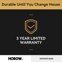 HOROW Acrylic Shower Pan with Right Drain Model BS6032-MB-R