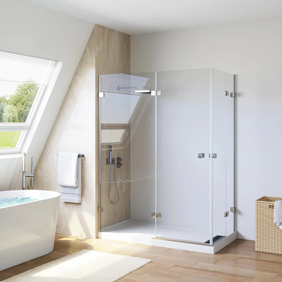 HOROW Acrylic Shower Pan with Right Drain Model BS6032-MB-R HOROW