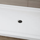 Chrome Acrylic Shower Pan with Center Drain Model BS6036-CH