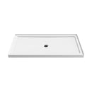 Chrome Acrylic Shower Pan with Center Drain Model BS6036-CH