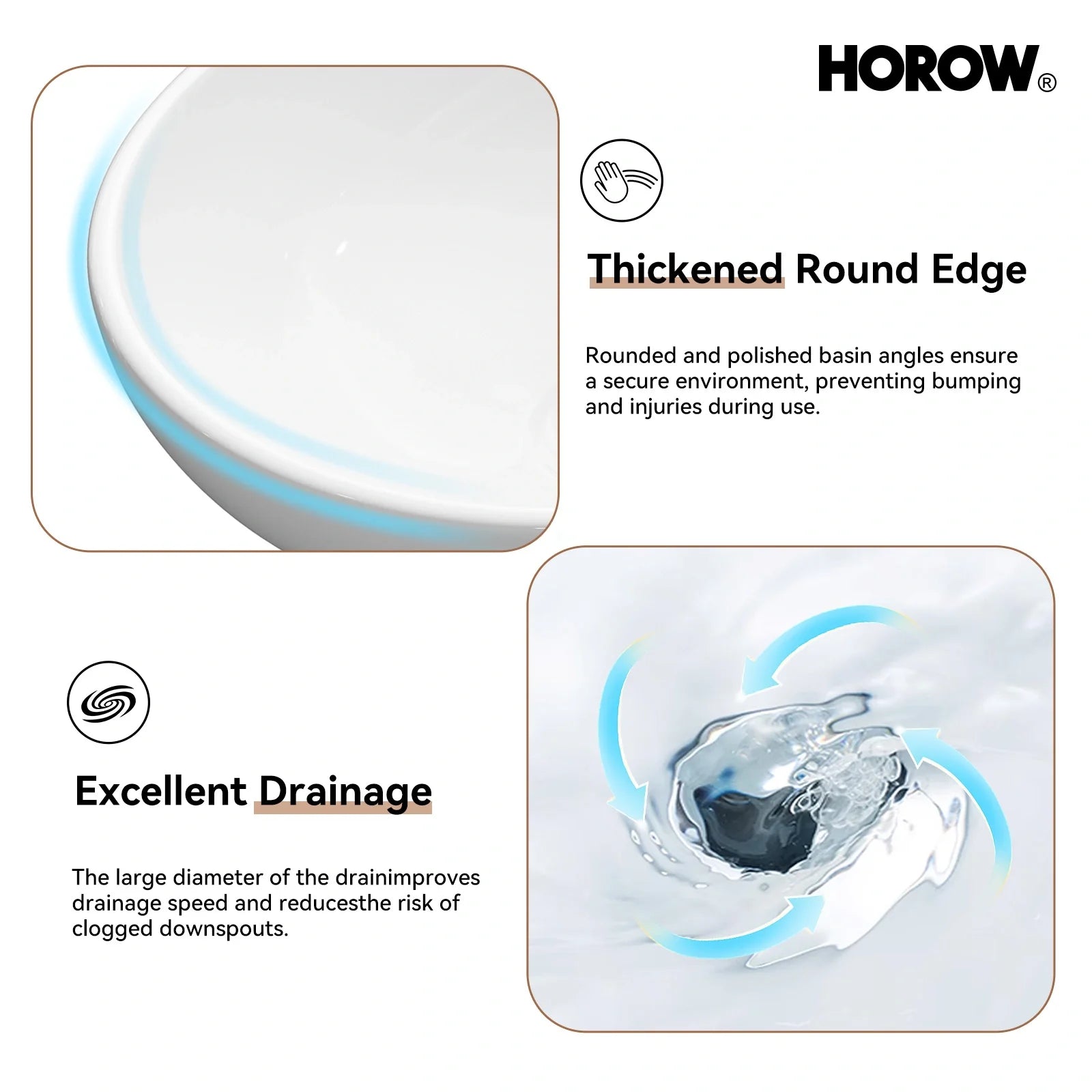 Above Counter Bathroom Sink with Oval Ceramic Model C4034W