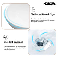 Above Counter Bathroom Sink with Oval Ceramic Model C4034W