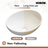 Above Counter Bathroom Sink with Oval Ceramic Model C4034W