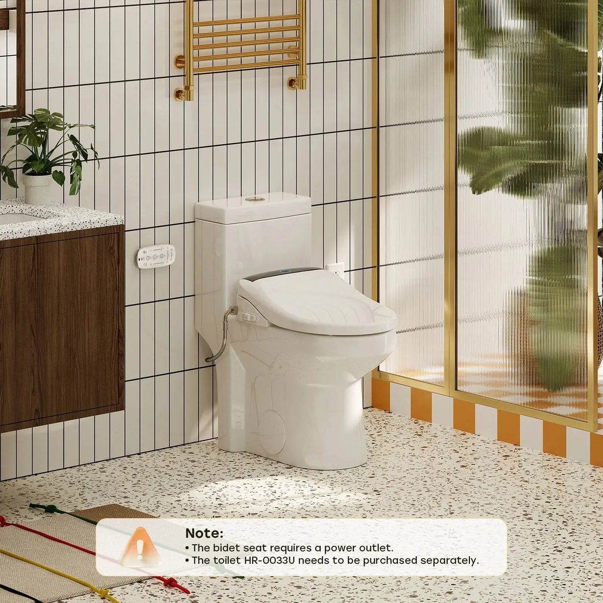 HOROW Bidet Toilet Seat With Heated Seat Dryer bidet Model B0503 HOROW