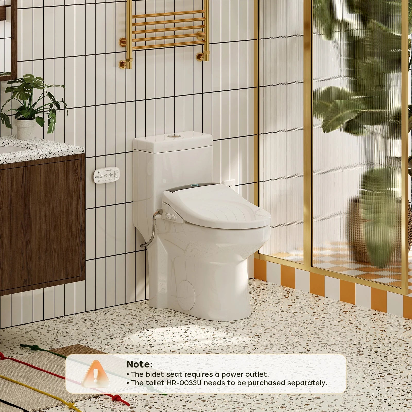 HOROW Bidet Toilet Seat With Heated Seat Dryer bidet Model B0503