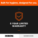 60 Inch Brushed Nickel Bathtub Glass Door – 1/4" Tempered Glass, Model BE6060-BN