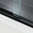 60 Inch Matte Black Bathtub Shower Door – BE6060-MB with Anti-Jumping Glass