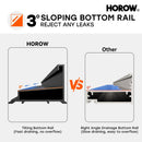 60 Inch Matte Black Bathtub Shower Door – BE6060-MB with Anti-Jumping Glass