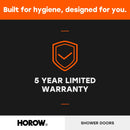 60 Inch Matte Black Bathtub Shower Door – BE6060-MB with Anti-Jumping Glass